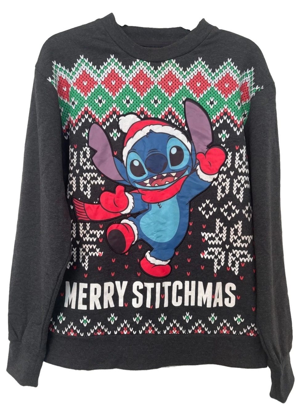 Disney Lilo & Stitch Holiday Sweatshirt Unisex Multicolor Christmas